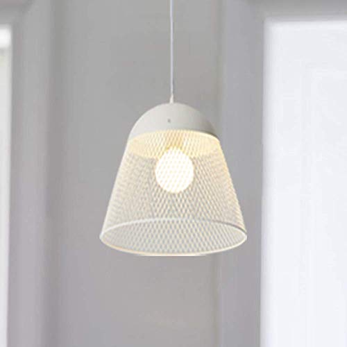 Lámpara de araña Moderna con Jaula de Alambre de Metal, lámpara de Techo Tipo Loft, Pantalla de lámpara para Interiores, iluminación Colgante de Estilo Vintage, Base E27, Altura Ajustable, 38,