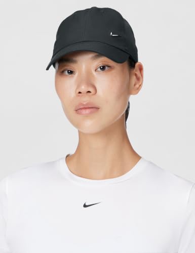 Image of Nike Unisex Adult Dri-FIT Club Unstructured Metal Swoosh Cap Hat | Mens and Womens