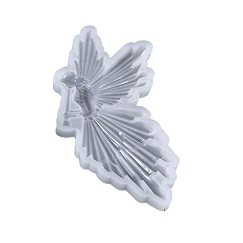 DIY Crystal Girl Flute Angel Epoxy Resin Mold Mirror Shiny Silicone Mould Tool