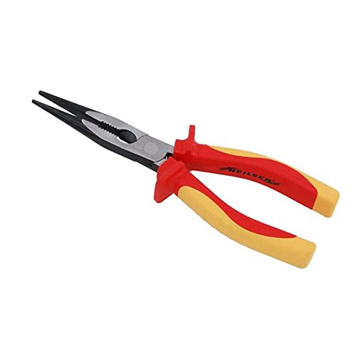 Neilsen CT5678 8in / 200mm VDE Long Nose Plier - 1000V Rated, Two-tone, 8in. / 200mm