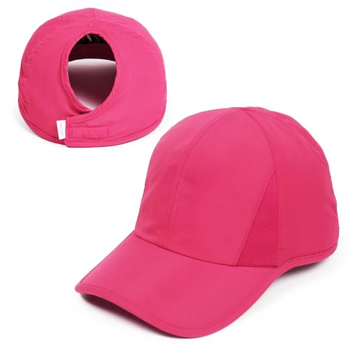 Image of Ponyflo Womens Active Open Back Ponytail Baseball Cap