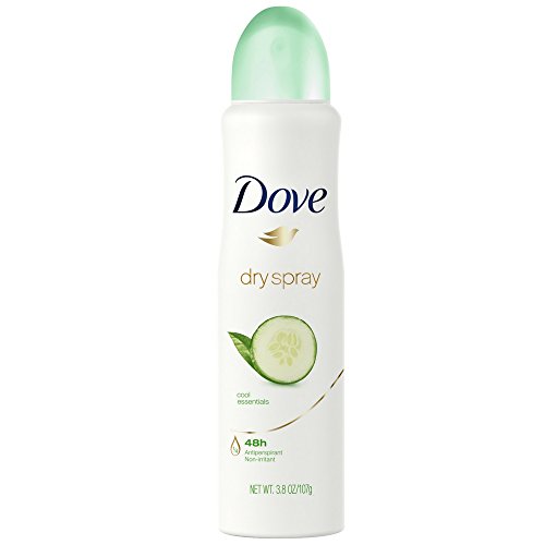 Dove Deodorant 3.8 Ounce Dry Spray Cool Essentials Antiperspirant (113ml) (3 Pack)
