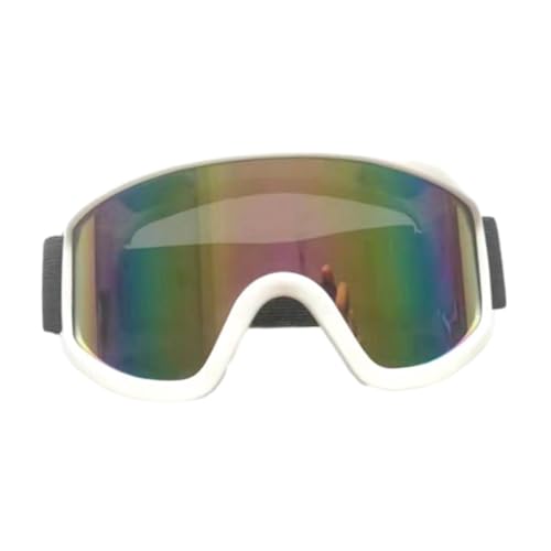 [PEWETE] スキーゴーグル サングラス スノーゴーグル 大人のアウトドア スポーツ UV紫外線防止 メガネ対応 防風防塵防雪 軽量 スノーボード ゴーグル メガネ ウィンタースポーツ スノーボード バイク乗馬用, ホワイトフレーム