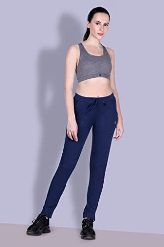 Image of Women's Straight Fit Ankle Length Cotton Track Pant