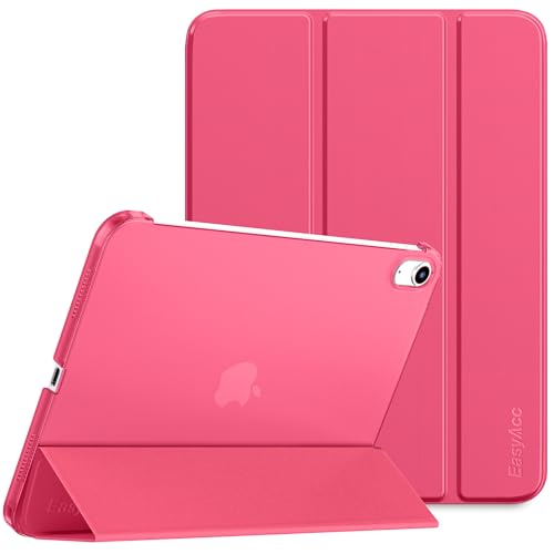 EasyAcc Funda Compatible con iPad 11.ª Generación (A16) 11" 2025 / iPad 10.ª Generación 10.9" (2022) (A2757/A2777), Case Ultra Slim Carcasa Smart Cover,Rosa Fucsia