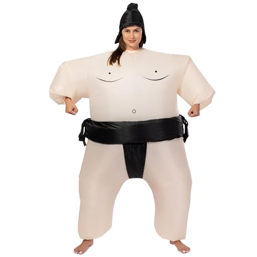 JOYBRO Costume Gonflable de Sumo pour Adultes, Costume Amusant de Sumotori pour Hommes et Femmes, Parfait pour Halloween, Carnaval, Mardi Gras, Cosplay et Soirées à...