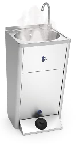 Lioninox Lave Mains Autonome INOX Eau Chaude 220 v 450x450x850 mm