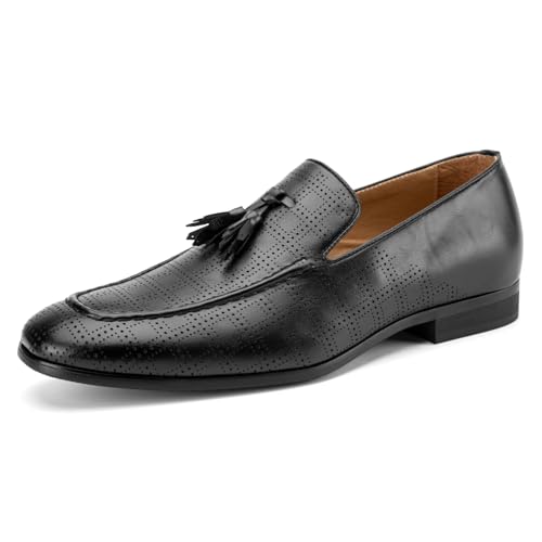 Image of JITAI Men's Lindford Moc Toe Bit Slip-on Penny Loafer Party Shoes