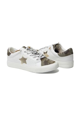 Image of VINTAGE HAVANA Grande Women's Fashion Sneakers White Camo Multi 6