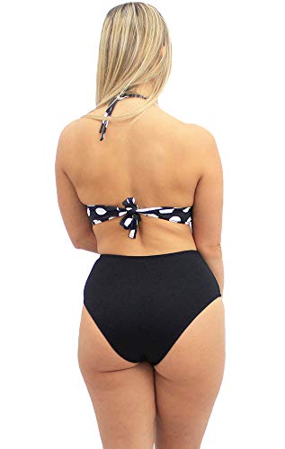 BIQUINI HOT PANTS CINTURA ALTA FRENTE ÚNICA POÁ (G)