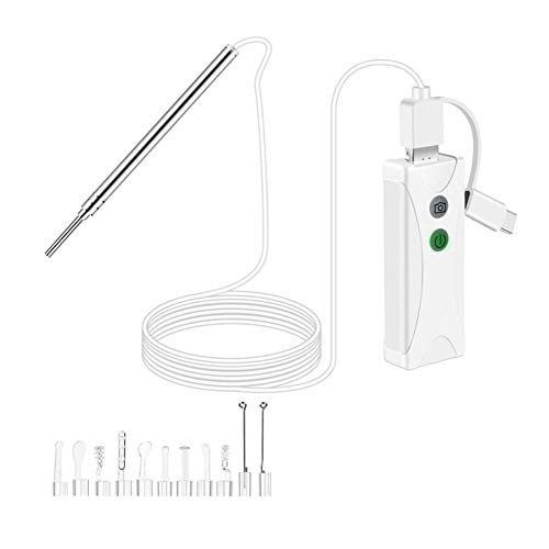 Wireless Digital Otoscope, 3.9mm 2.0MP Mini Diameter Visual Ultra-Slim HD Ear Scope Camera
