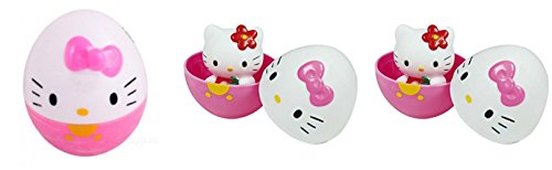 Toho Hello Kitty Suprise Eggs with Figure Bundle of 3 (Choices May Vary)