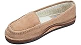 Rainbow Sandals Ladies' Comfort Classics Leather Loafer w/Fleece Lining, Sierra Brown, Size 8