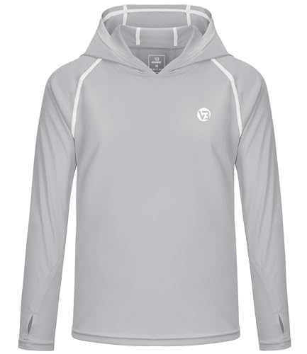 Boys Girls Hooded Sun Shirts UPF50+ Long Sleeve Hoodies Quick Dry