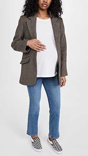 Madewell Women's Maternity Over-The-Belly Kick Out Crop Jeans In Cherryville Wash, Medium Indigo, Blue, 27 #TOP4
