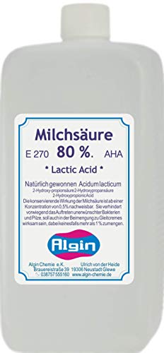 Acide lactique 80% lactic acid aHA e270 1000 ml imkerfreude 1,2 kg - 1 l
