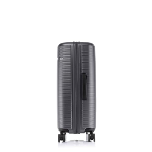 Image of Samsonite Trolley Bag Suitcase for Travel | STAREN 67 Cms Polycarbonate Hardsided Medium Check-in Luggage Trolley Bag, Graphite