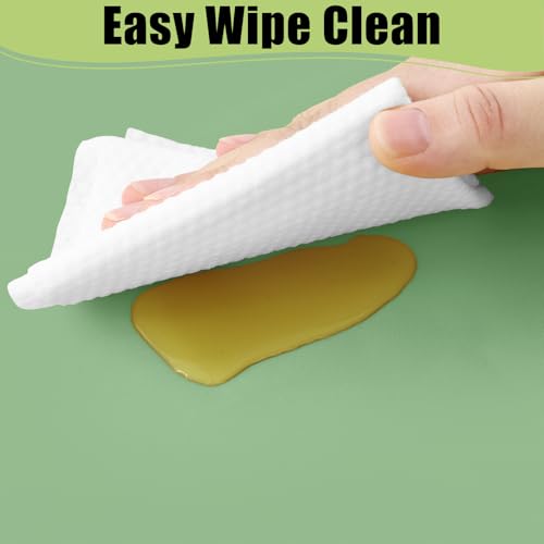Image of Smiry Disposable Table Cloth - 6 Pack, 60 x 120 Inch Waterproof Rectangle Tablecloths for Parties, Decorative Plastic Table Cover, Leakproof & Sturdy, Sage Green