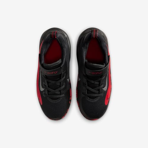 Nike IsoFly Little Kids' Shoes (Black/University Red/Light Crimson/Metallic Silver)4