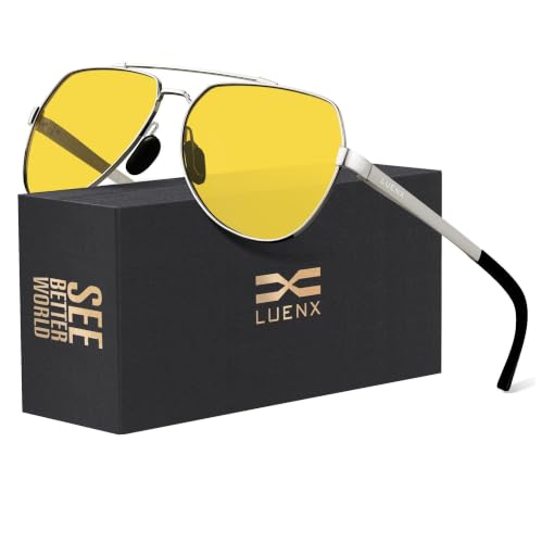 LUENX Polarized Aviator Sunglasses for Men and Women