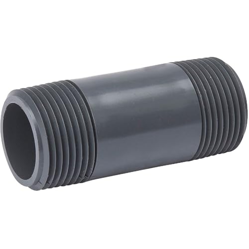 Mamelon en PVC gris B & ‿K 1,9 x 10,2 cm pour raccordement de tuyauterie - 2