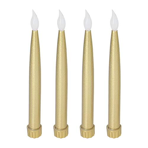 4 Unidades de Velas Longas LED Luz Feriado Aniversário Castiçais Festa de Casamento 7,5 Polegadas Po