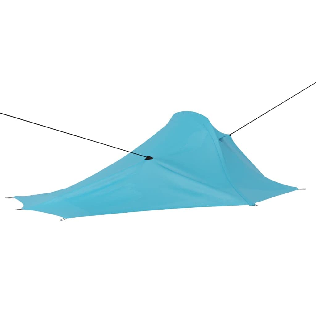 Campingzelt 317x240x100 cm Blau, leichtes Wanderzelt für 2 Personen, wasserdichtes Zelt für Camping, mit Netzfenster