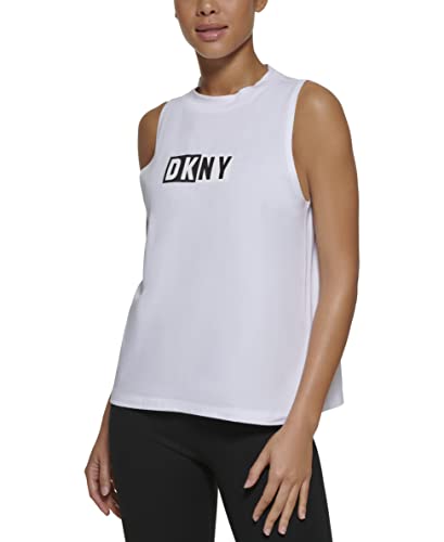 DKNY Womens Sport T-Shirt, White, XS at Amazon Women's