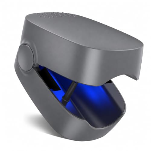 Dispositivo de Limpieza de Hongos en Uñas, Berrlly Dispositivo de Láser de Hongos Uñas 460nm Luz Azul Altamente Efectiva para Hongos en Las Uñas, Fácil de Usar en Casa, Personas Mayores(Gris)