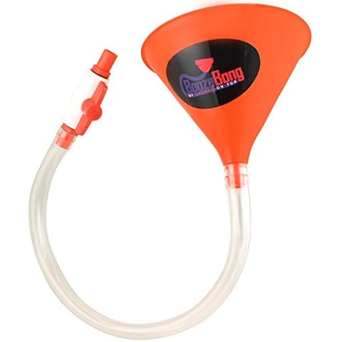 Beer Bong Booze Chugger Funnel and Thick Tube with Tap Cover