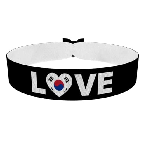 Druck-Palast Bracelet Love Corée du Sud - Bijou en Satin Étanche - Accessoire Tendance Unisexe - Idée Cadeau pour Fans de K-Pop - Accessoire pour Événements
