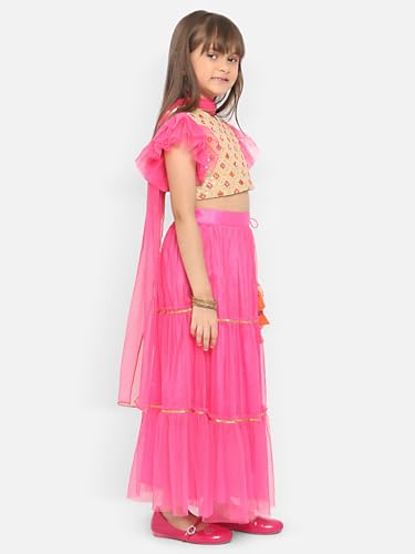 Image of Nautinati Girls Lehenga Choli Set