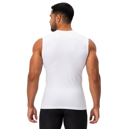 DEVOPS 3 Pack Men's Compression Shirts Sleeveless Tank Top Baselayer