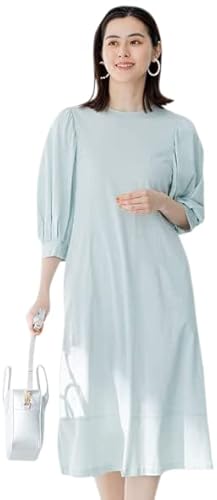 [組曲] 【洗える】コットンジャージー ワンピース スモーキーグリーン系 6