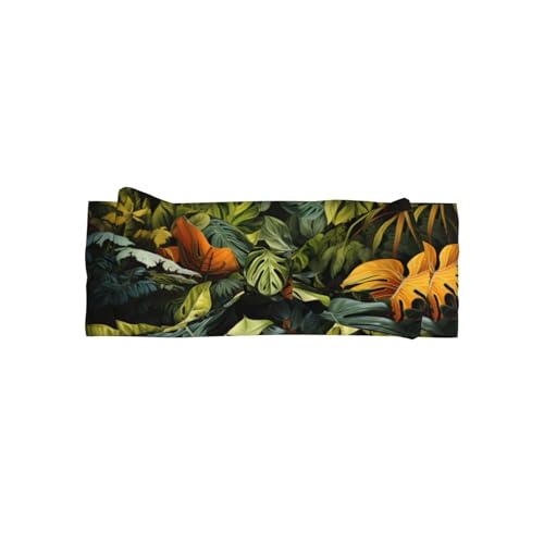 Tropical Rainforest Palm Leaves Baby Bow Headband. Comfortable baby headband, suitable for daily wear and photo props.