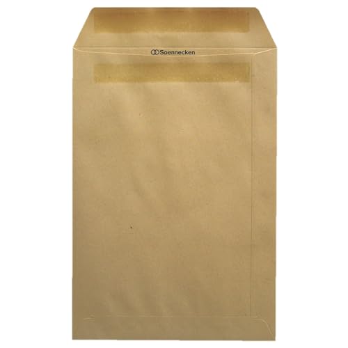 Soennecken Versandtaschen 2108, B4, ohne Fenster, selbstklebend, 110g, braun 4003630143853 Soennecken 25 Stück