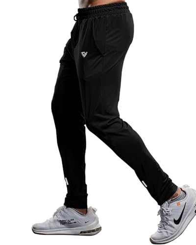 Image of EYEBOGLER Men's Solid Regular Fit Gymwear Trackpant