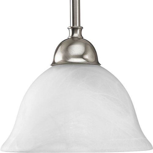 Progress Lighting P5068-09 Transitional Five Chandelier from Inspire Collection in Bronze/Dark Finish Lighting Accessory, 7-3/4-Inch Diameter x 6-1/4-Inch Height