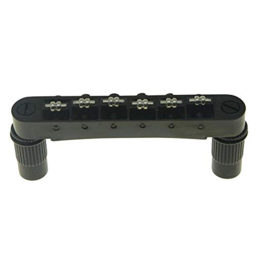 KAISH Chevalet de chevalet Tune-O-Matic pour guitare Epiphone Les Paul, SG, Dot, Bigsby avec tiges filetées M8 Noir - Les Beatles, Paul McCartney, John Lennon, RIngo Starr, George Harrison KAISH Chevalet de chevalet Tune-O-Matic pour guitare Epiphone Les Paul, SG, Dot, Bigsby avec tiges filetées M8 Noir – Image 4