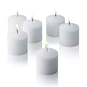 Light In the Dark 10 Hour White Unscented Votive Candles Set of 72