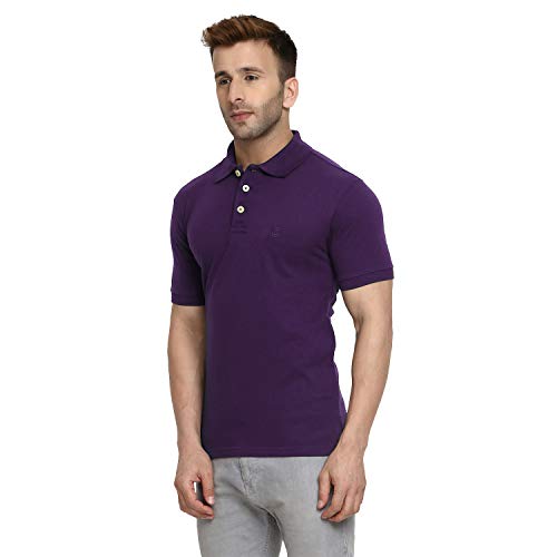 Image of CHKOKKO Men's Cotton Regular Fit Half Sleeves Polo T-Shirt