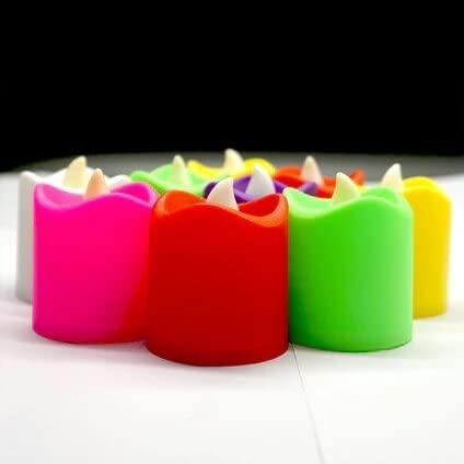 GLAMAXY Festival Decorative - LED Tealight Candles | Battery Operated Candle Candle (Multicolor) (Pack of 10 (Multicolour))