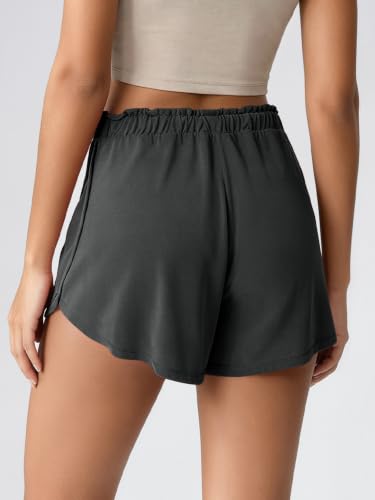 Image of ODODOS Modal Soft Lounge Shorts for Women Drawstring High Waist Casual Sleepwear Lightweight Cozy Pajama Bottom