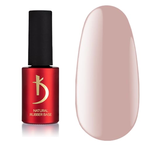 kodi professional Natural Rubber Base Gel – 6 Colors (Pink Ice, Tea Rose, Natural Beige, Dark Ivory) – 7ml & 15ml – Camouflage Elastic, French & Nude Manicure (Natural Beige 7ml.)