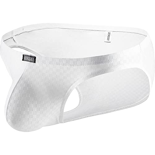 iKingsky Men's Stretch Big Pouch Briefs Sexy Bulge Underwear Low Rise Soft Under Panties for Men