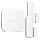 AIDA Door Alarms When Opened Wireless Ring Chime Sensor Alarm for Business/Home/Kids - 600ft Range...