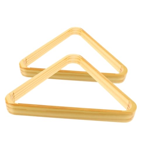 BESPORTBLE 2pcs Billiard Triangle Rack Heavy Duty Snooker Ball Holder for Optimal Game Setup Easy to Use Sturdy Wood Construction for Reliable Performance