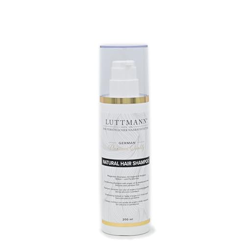 LUTTMANN Natural Hair Shampoo 200ml, Wigs, Hairpieces & Extensions, Intensive Cleaning, Silicone & Paraben Free
