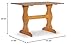 Linon Chelsea Kitchen Nook Table,Brown