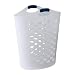 Rubbermaid Flex 'n Carry Laundry Hamper, 2.2-Bushel, White (FG260004WHTRB)